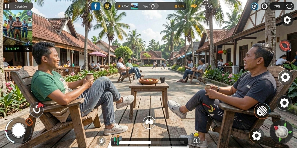 Tampak layar gameplay <strong>2757</strong> dengan suasana yang menenangkan.