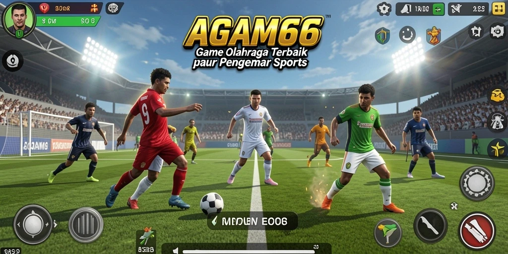 Tampilan gameplay mendebarkan dalam AGAM66 dengan aksi olahraga yang nyata.