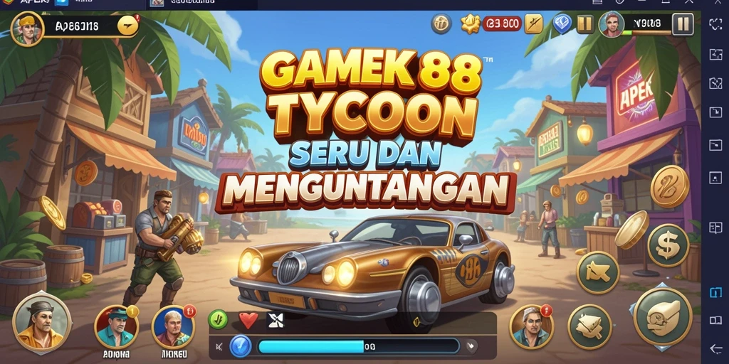 Tampilan gameplay menarik dan penuh strategi dalam APEK88.
