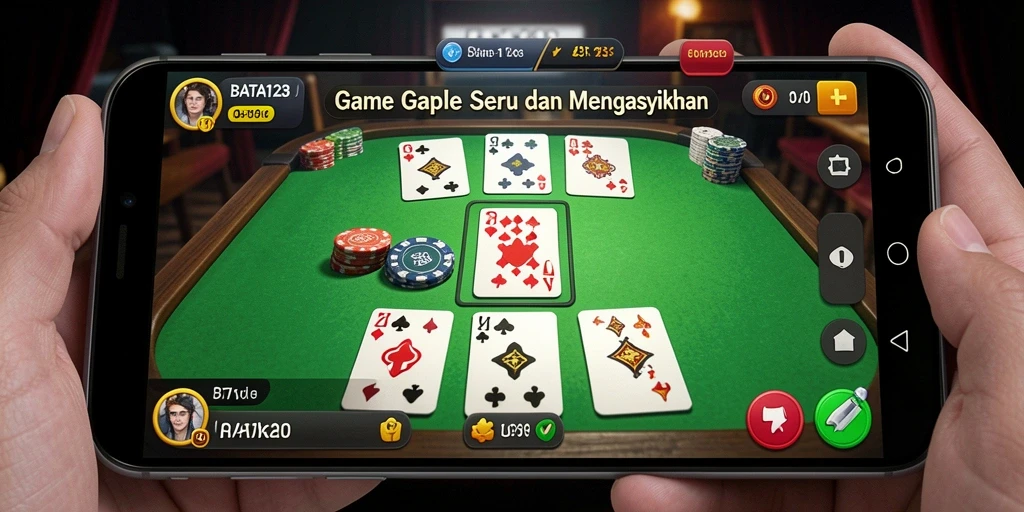 Gameplay seru dan interaktif dari BATA123 game Gaple.