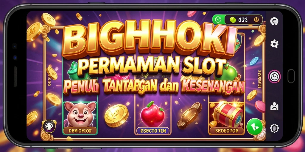 Tampilan gameplay menarik dari BIGHOKI yang penuh warna.