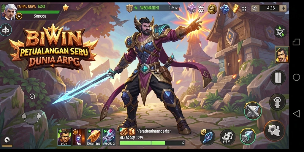 Tampilan gameplay menakjubkan dalam <strong>BIWIN</strong> yang penuh aksi ARPG.