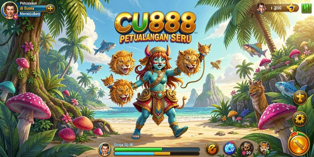 Tangkapan layar dari gameplay CU888 yang penuh aksi dan petualangan.