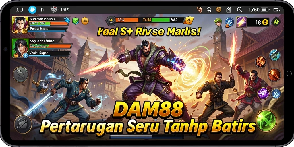 Gameplay seru dalam DAM88 dengan karakter bertarung yang menantang.