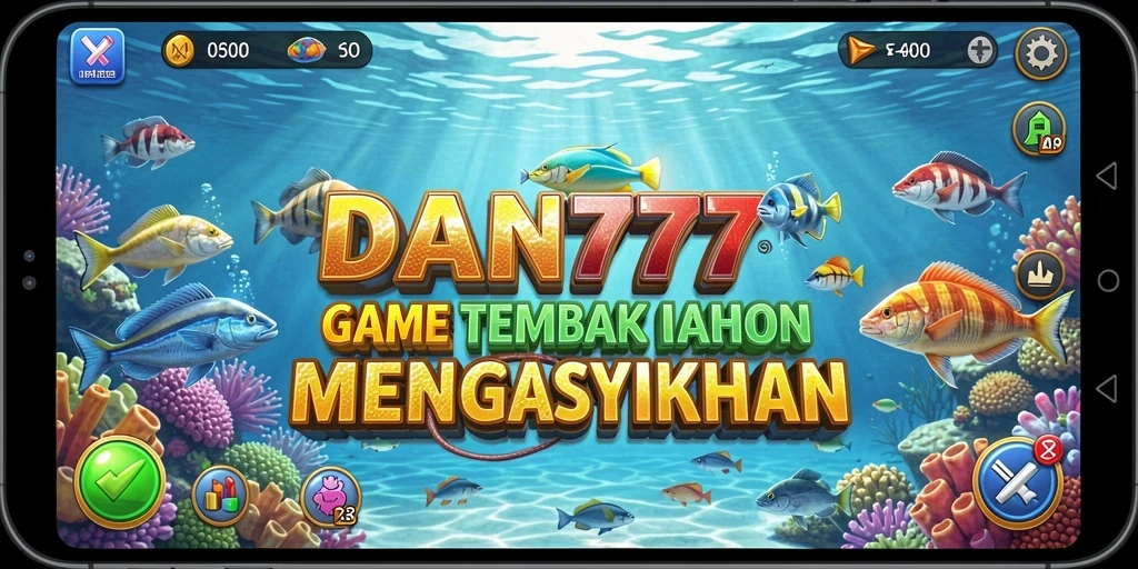 Tampilan gameplay seru dalam permainan Tembak Ikan DAN777.