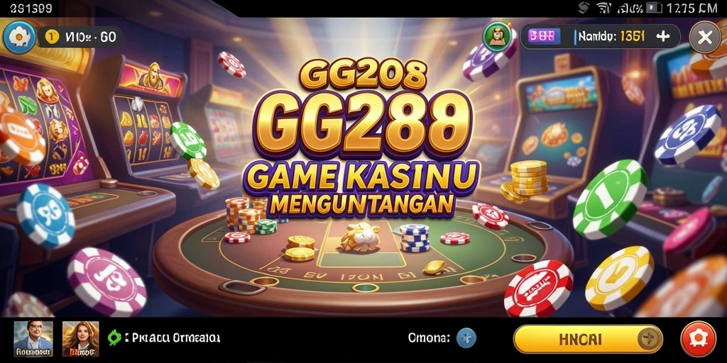 Tampilan seru dari gameplay Kasino di GG288.