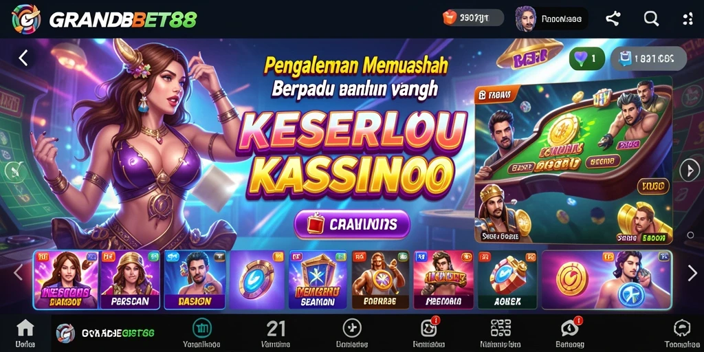 Tampilan gameplay seru dan mengasyikkan di GRANDBET88.