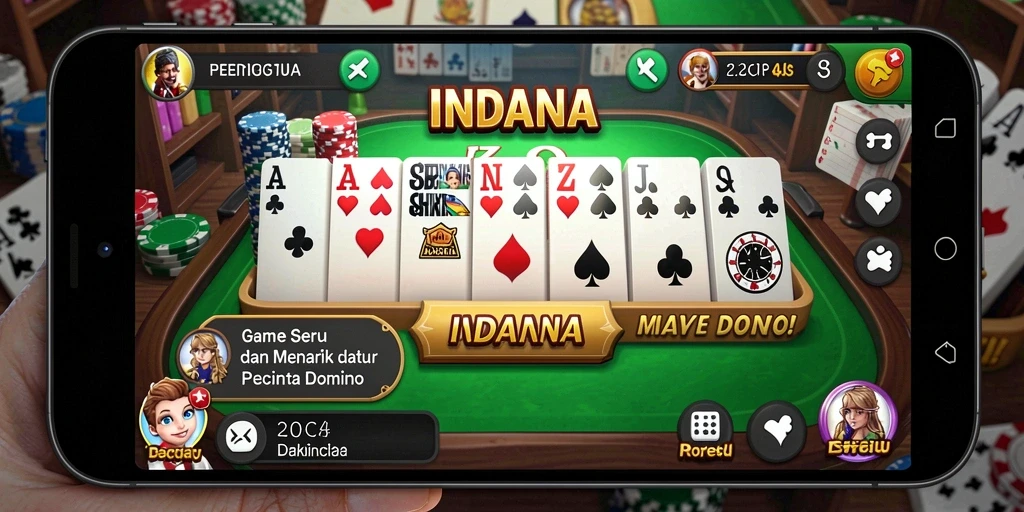 Tampilan gameplay seru di INDAAA dengan desain menarik.