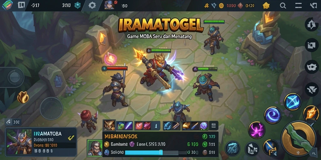 Screenshot gameplay IRAMATOGEL yang menampilkan aksi seru antar pemain.