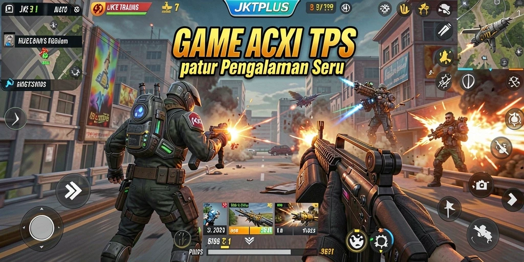 Tampilan gameplay seru JKTPLUS yang penuh aksi.