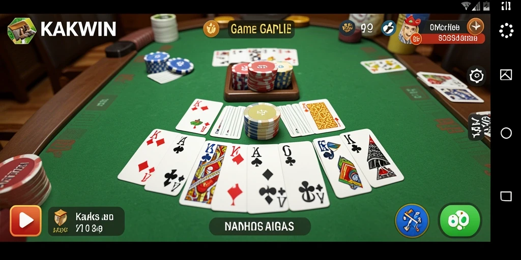Screenshot menunjukkan gameplay Gaple yang seru dan kompetitif.
