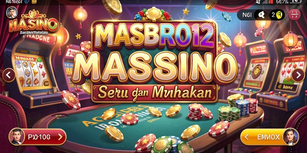 Tampilan gameplay menarik dalam game Kasino MASBRO12.