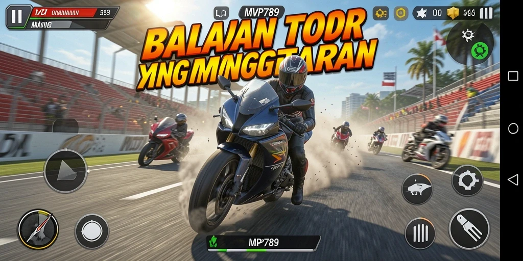 Gameplay seru dan menegangkan dalam balapan motor di MVP789.