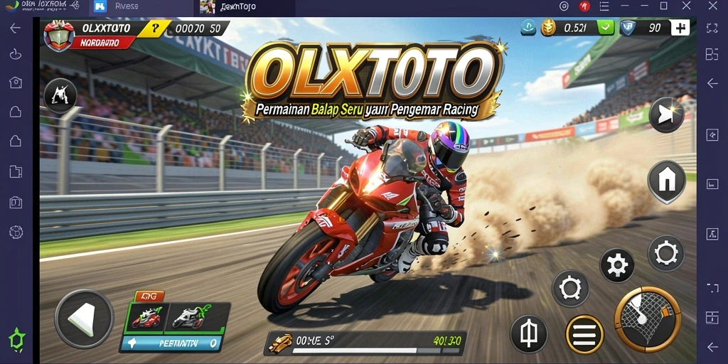 Gambar menampilkan aksi balap seru di OLXTOTO dengan grafik memukau.