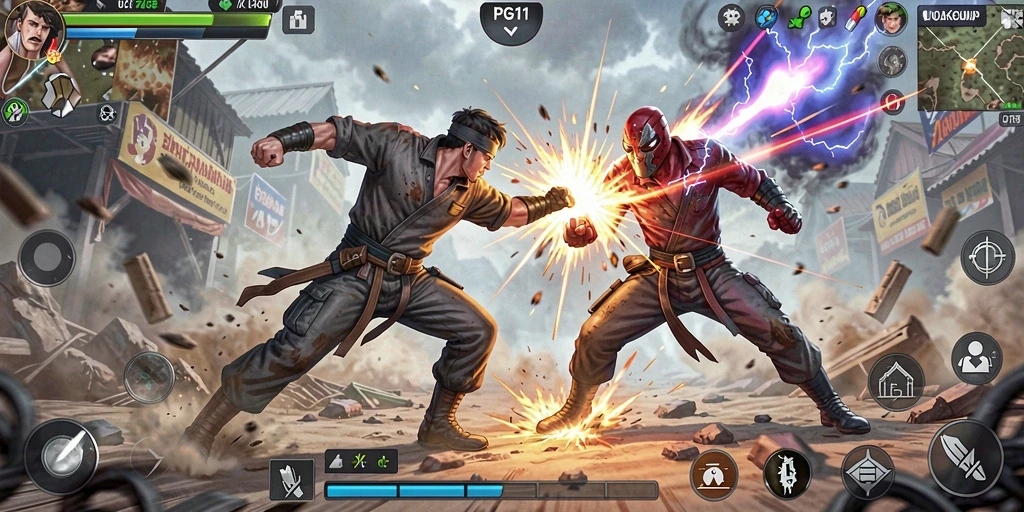 Gameplay seru PG11 dengan pertarungan dinamis dan grafis berkualitas tinggi.