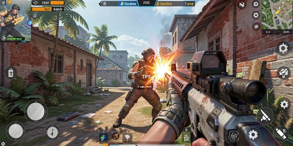 Screenshot gameplay PRG007 menampilkan aksi pertempuran yang mendebarkan.