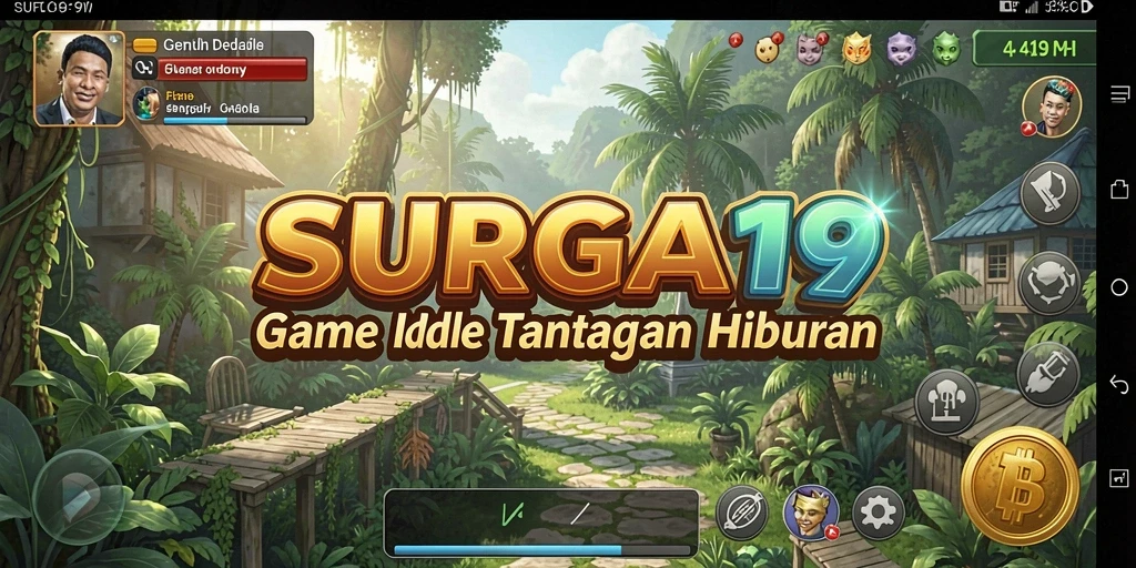 Tampilan screenshot gameplay SURGA19 yang menunjukkan pengelolaan bisnis yang seru.