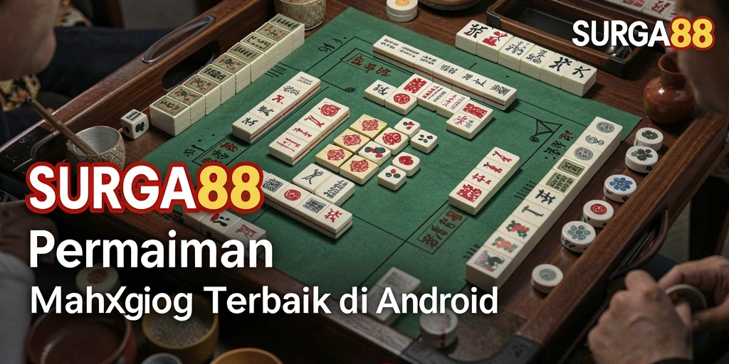 Tampilan gameplay menarik dalam permainan Mahjong SURGA88.