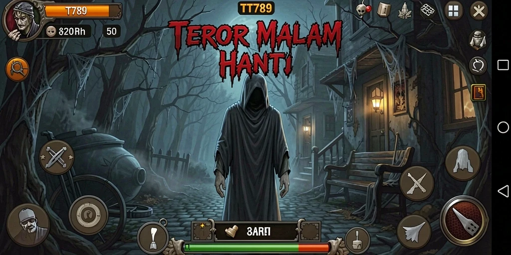 Gameplay TT789 menunjukkan suasana horror yang mencekam.