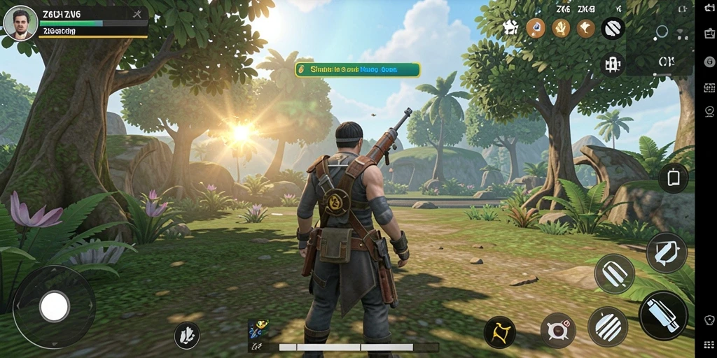 Tampilan gameplay menarik dari ZK6 dengan karakter yang berinteraksi.